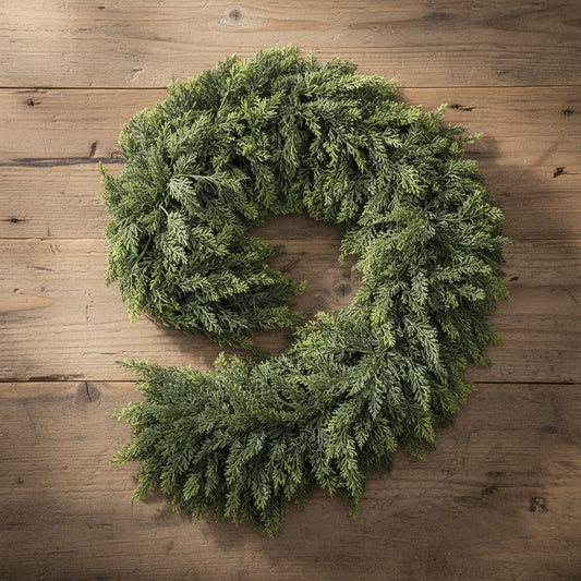 6Ft Pinegarland for Christmas Artificial Cedar Garlands Denses Real-Touch Wreath Ornament for Holiday Fireplace Table Home Decor